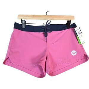 Roxy To Dye 2 Boardshorts XS Pink Navy Logo Surf Swim Shorts NWT